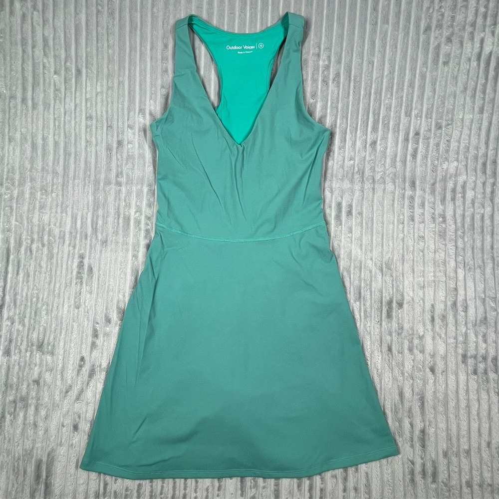 Outdoor Voices Volley Dress Womens XS Superform Lightweight Athleisure Sea Green